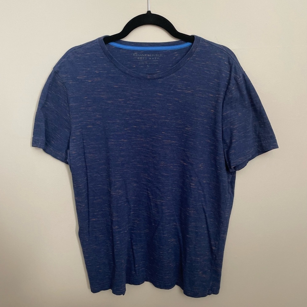 Banana Republic - Navy Blue Soft Wash Crewneck T-Shirt Men’s - Size L